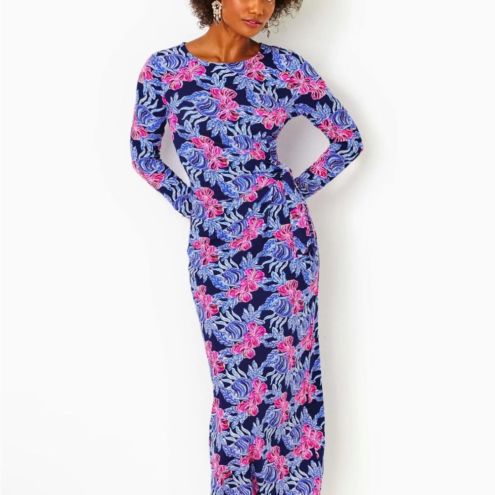 Bryson Maxi Dress - Low Tide Navy Its Ofishell